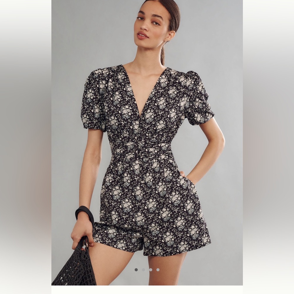 Anthropologie Katrina Romper Jumpsuit - NWT - Large